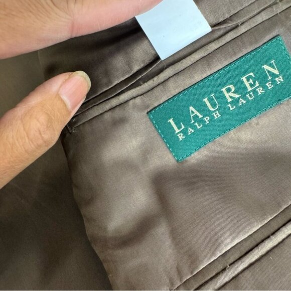 Lauren Ralph Lauren Men’s Glen Plaid 100% Silk Sport Coat Blazer Size 42 S - Picture 11 of 15